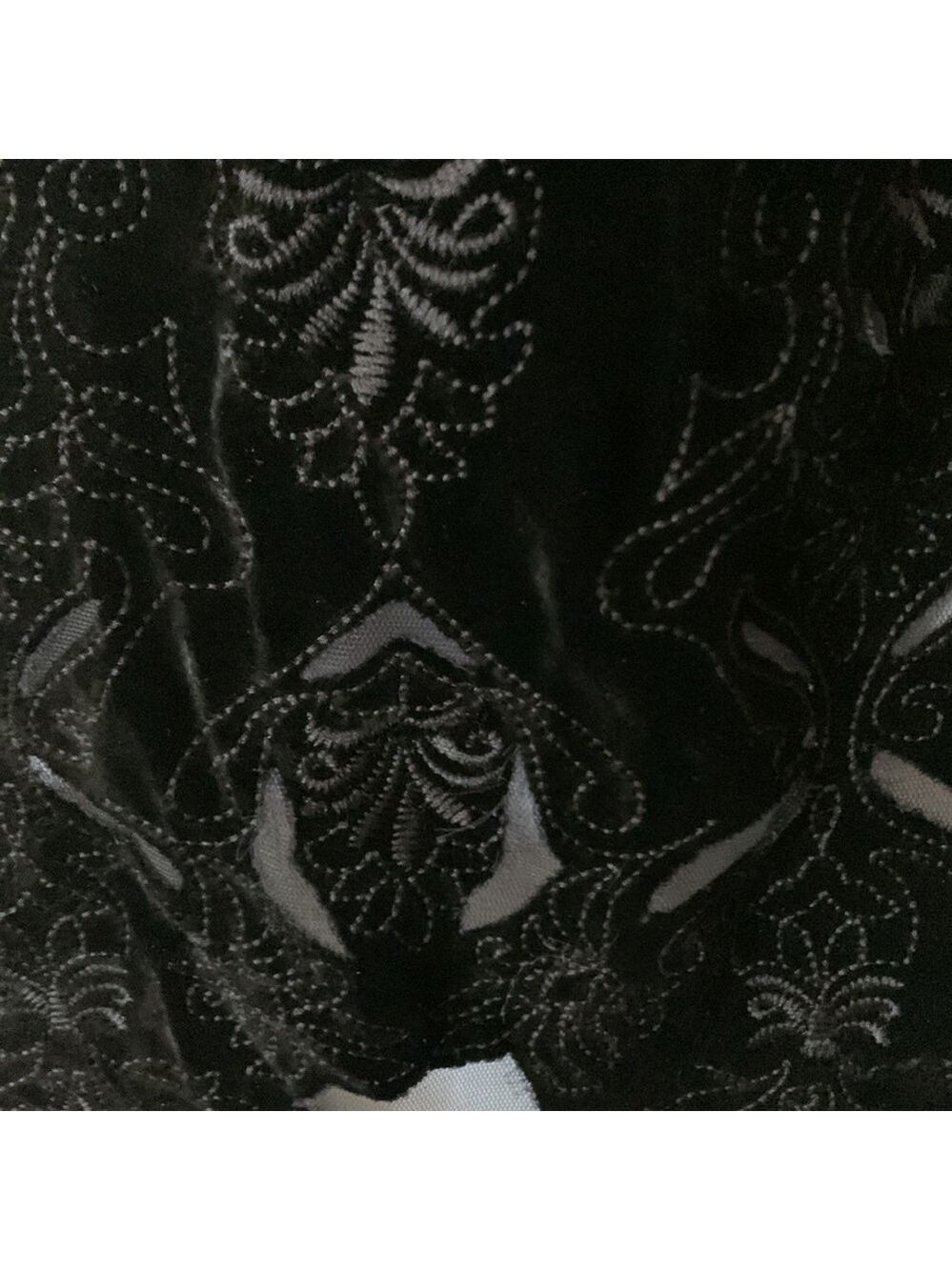Tahari crushed black crushed velvet cocktail dress size 2 - Picture 6 of 10